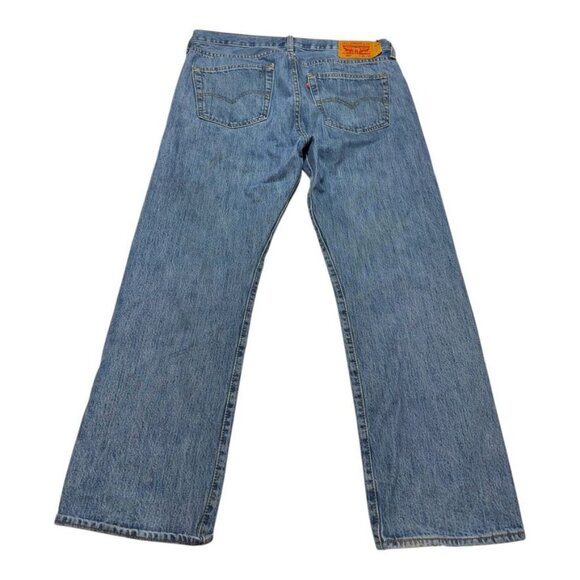 Levi's 501 Straight Cut Jeans Blue Size 36 x 29 - Picture 2 of 12